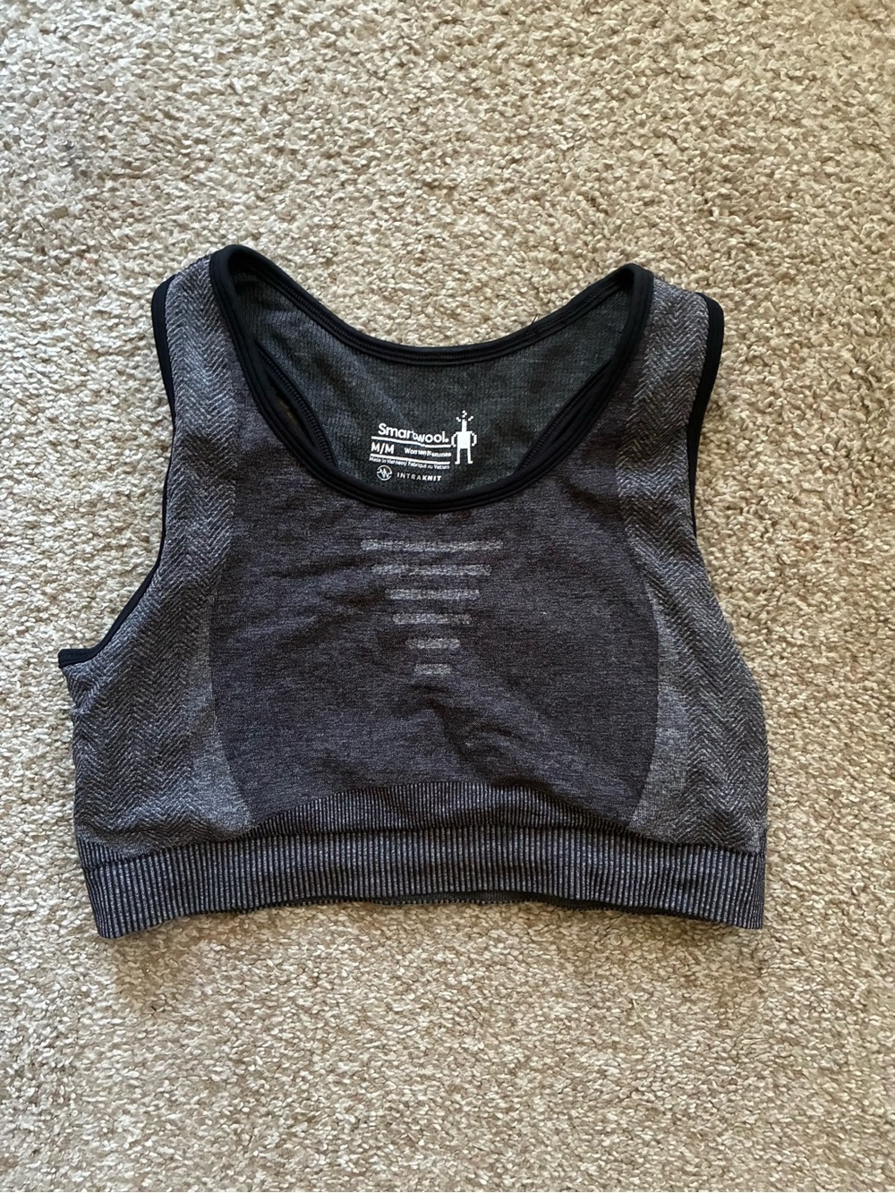 Smartwool IntraKnit Racerback Sports Bra - Picture 2 of 3